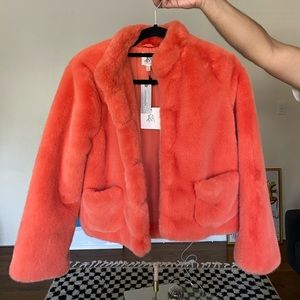 Anthropologie dRA Faux Fur Mango Jacket XSP NWT